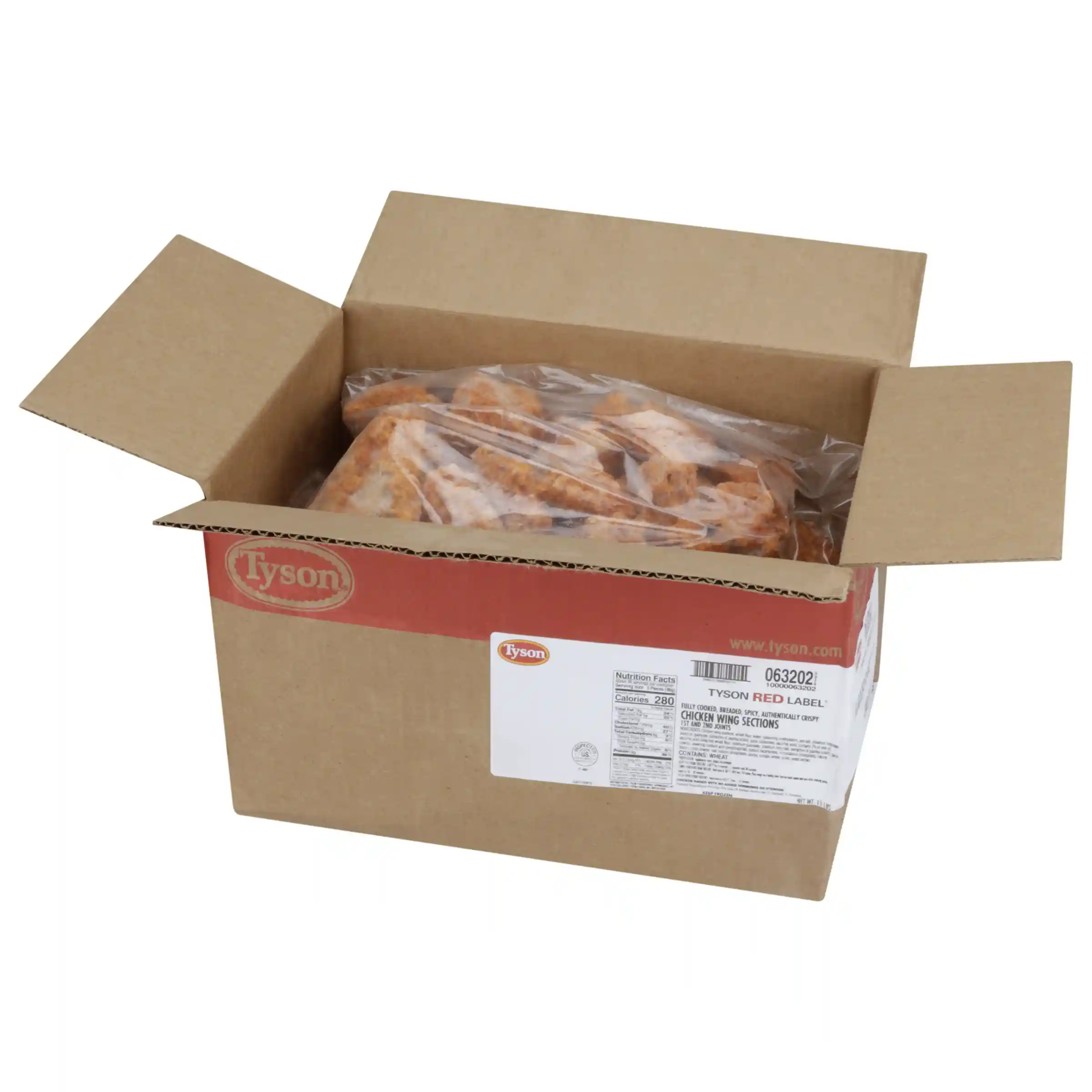 Tyson Red Label® Fully Cooked Breaded Authentically Crispy Spicy Bone-In Chicken Wing Sections, Smedium_image_4