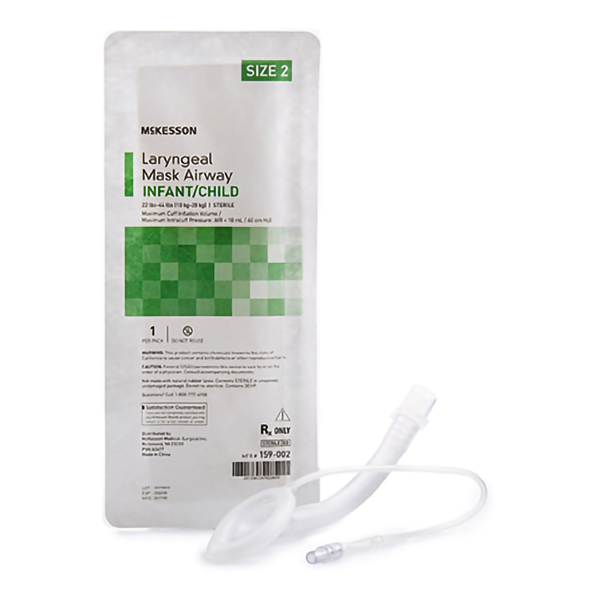 McKesson Laryngeal Mask Airway Infant Child 22-44lbs Sterile 159-002
