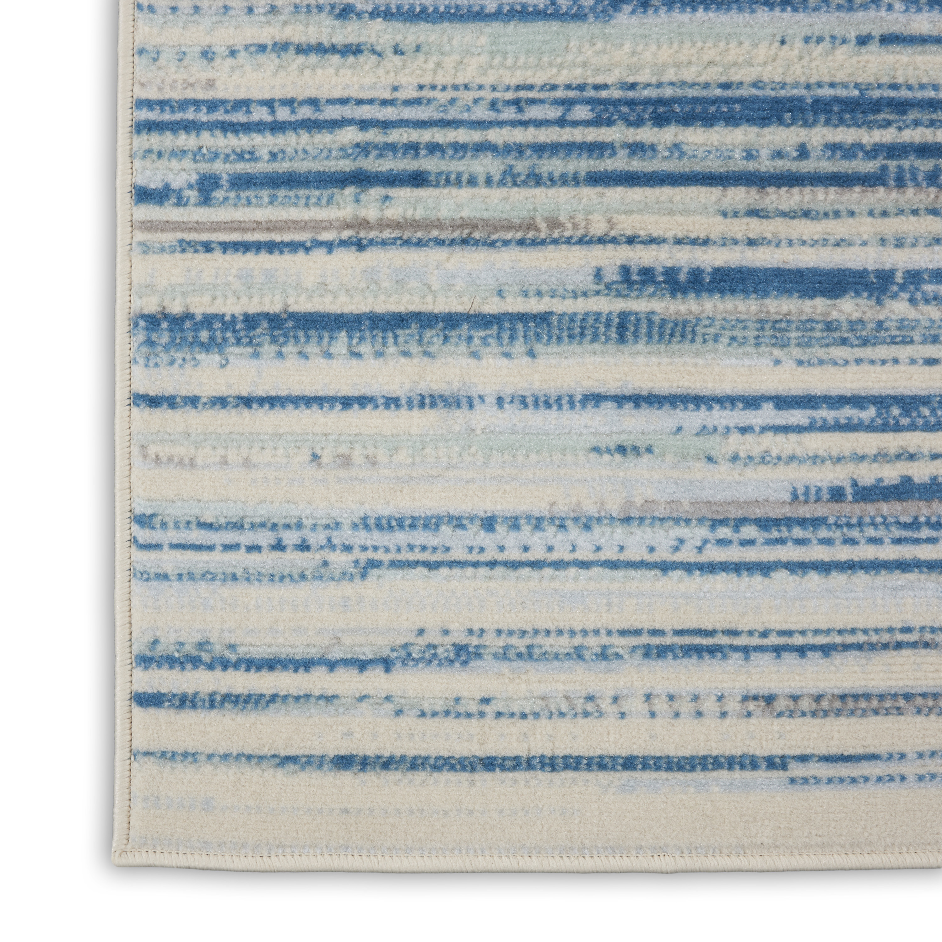 Nourison Jubilant 2'3" x 7'3" Blue Modern Indoor Rug