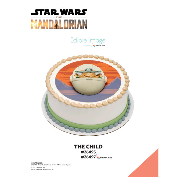 STAR WARS™ The Mandalorian The Child The Magic of Cakes® PhotoCake® Enhanced Round Background Page
