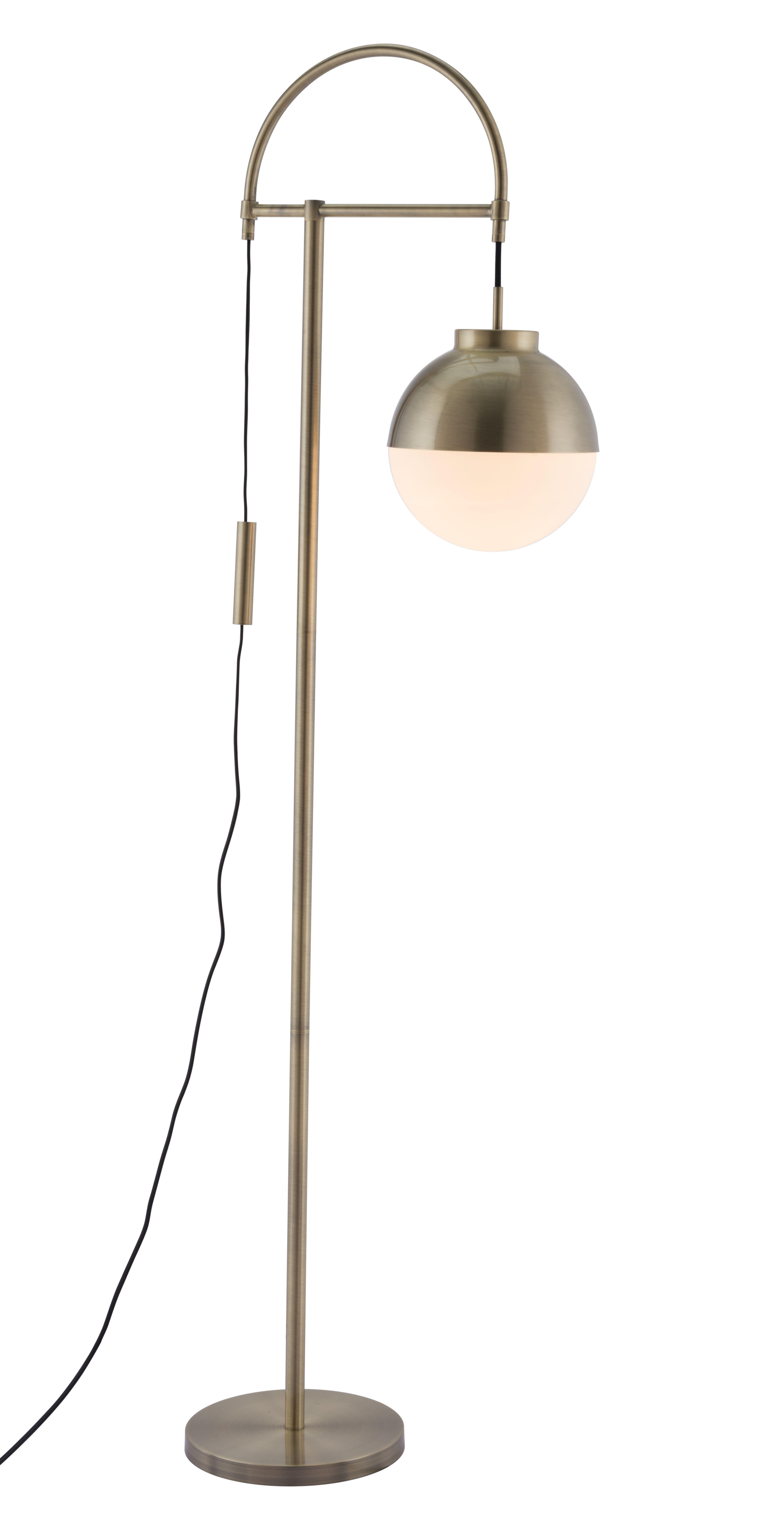 Waterloo Floor Lamp White & Bronze product image