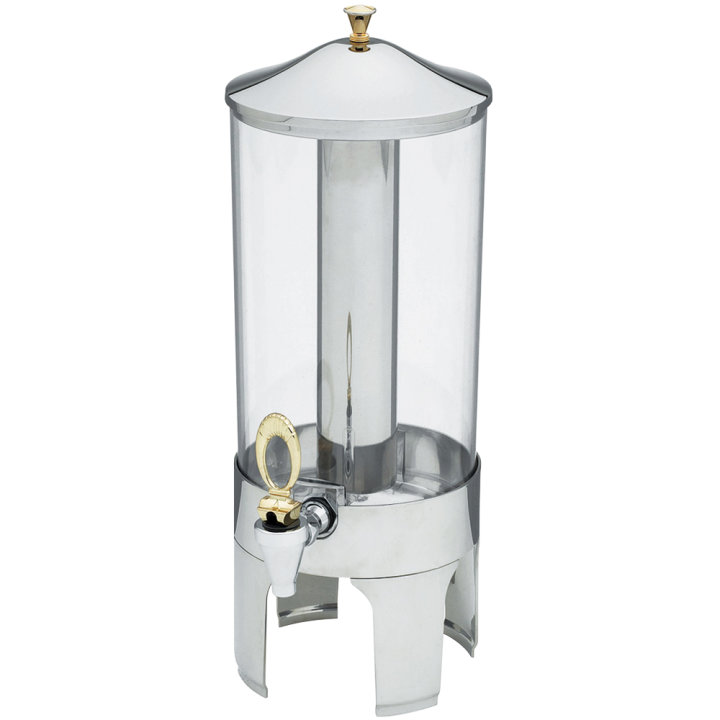 2-gallon New York, New York® cold-beverage dispenser with brass trim