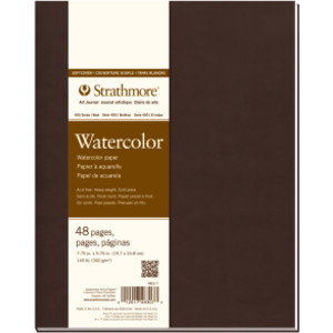 400 Series Art Journal Watercolor Paper, Soft Cover Binding, 48 Page/24 Sheet, 7.75x9.75 inch, 1 Count