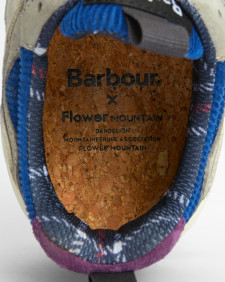 Barbour x Flower Mountain Yamano 3 Uni Trainers Purple Khaki