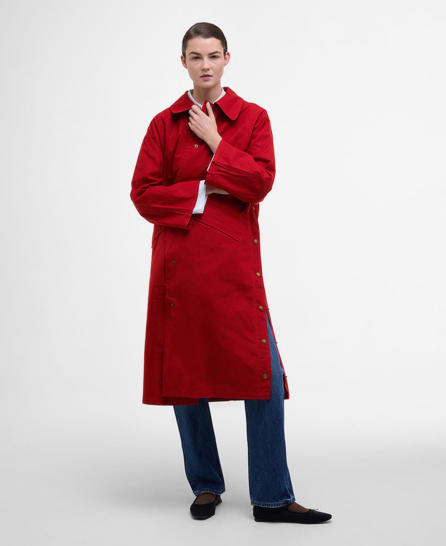 Barbour The Edit by Alexa Lizzy Showerproof Car Coat image number 1
