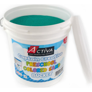 Preschool Colored Sand, Sand Art, Vivid Green, 12 lb Bucket
