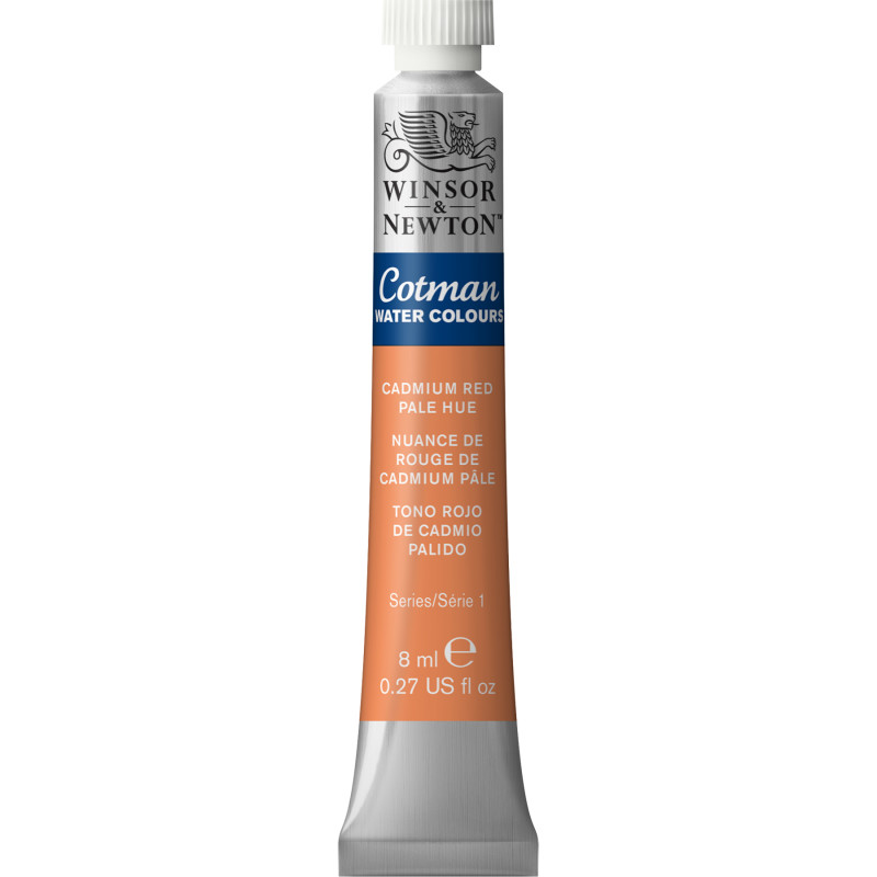 Cotman Watercolor Paint, 8 mL Tube, Cadmium Red Pale Hue