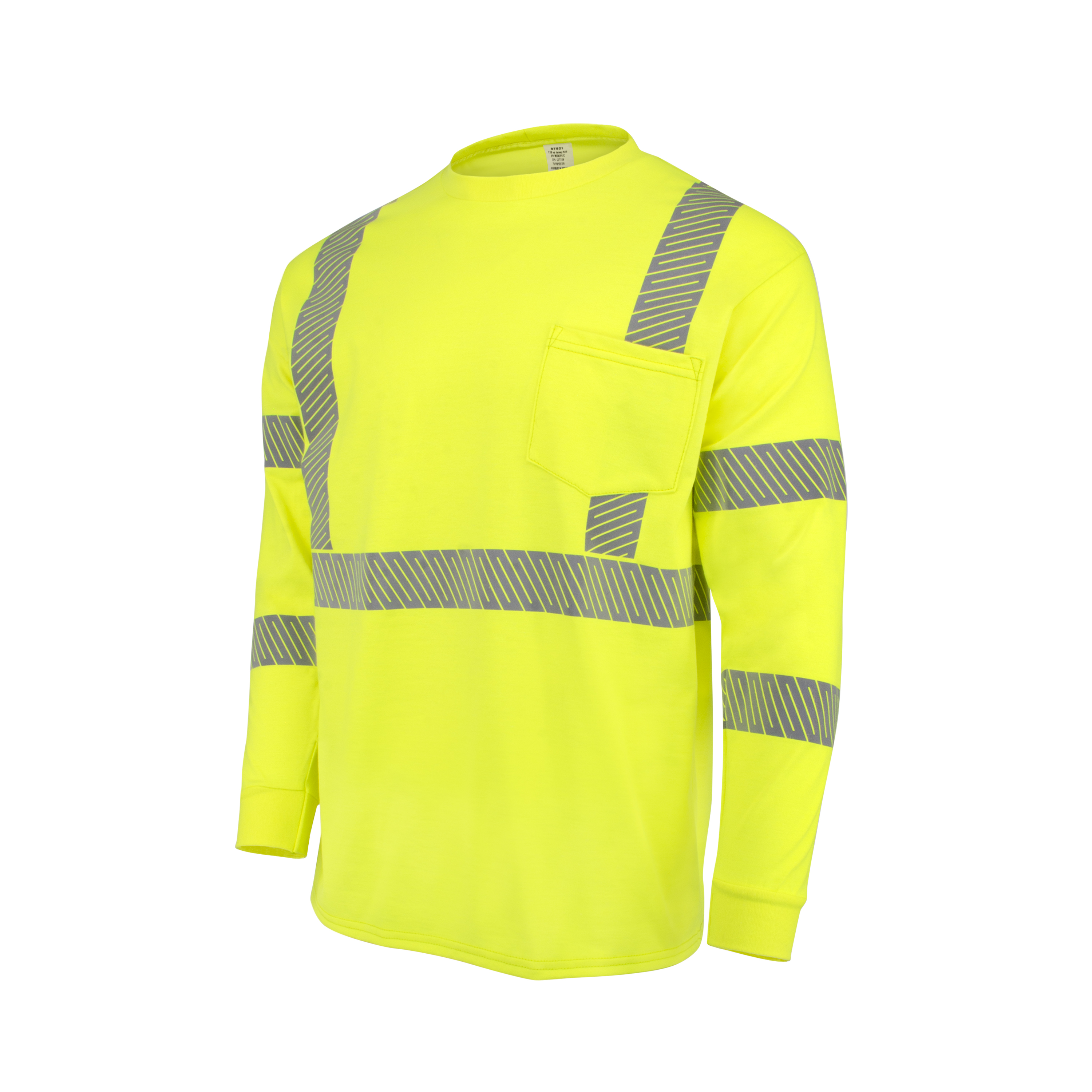 Radians ST921 7.75 oz Class 3 Long Sleeve FR T-shirt with Segmented Reflective Tape