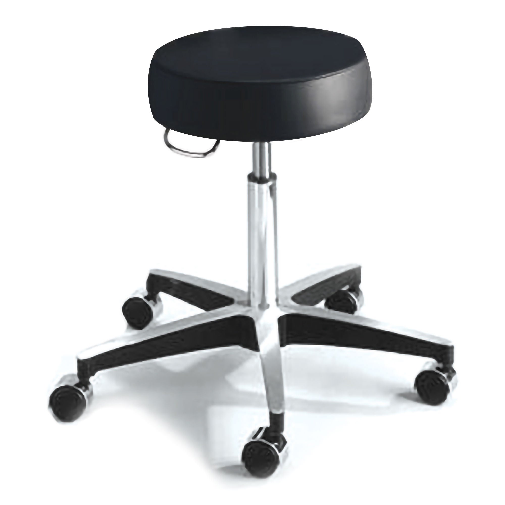 McKesson Round Pneumatic Exam Stool, Black, without Backrest