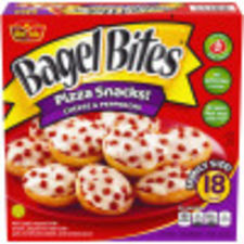 Bagel Bites Cheese & Pepperoni Mini Bagel Pizza Snacks, 18 ct Box