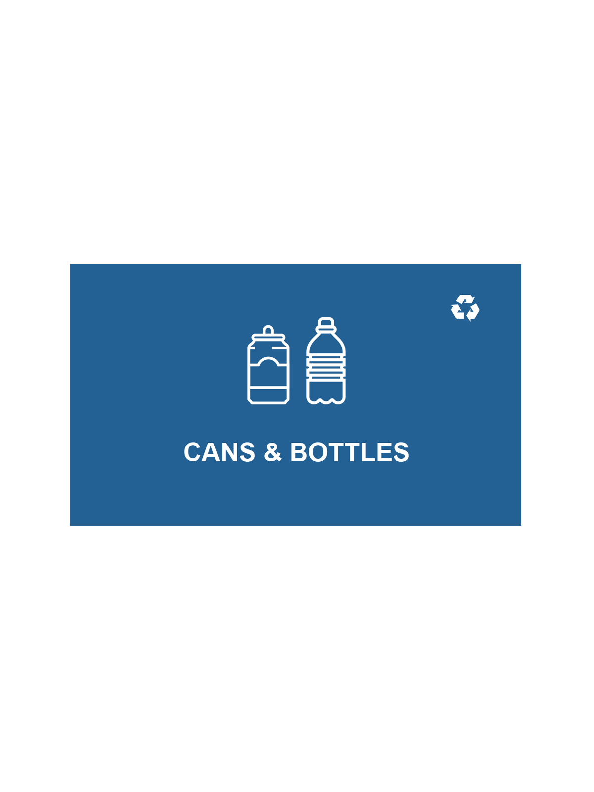 SPECTRUM – Ellipse Double Sign – Cans & Bottles – Blue-White
