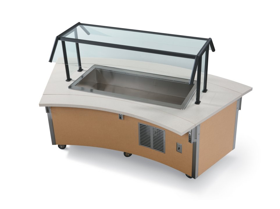 4-Series 48-inch Rectangular 3 Well Hot Food Station Base