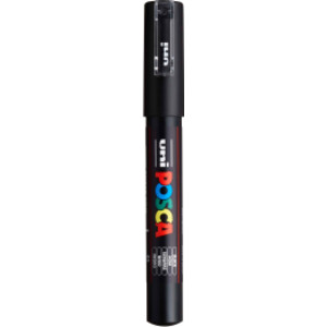 PC-1M Paint Marker, Extra Fine Bullet Tip (0.7-1.0 mm), Black