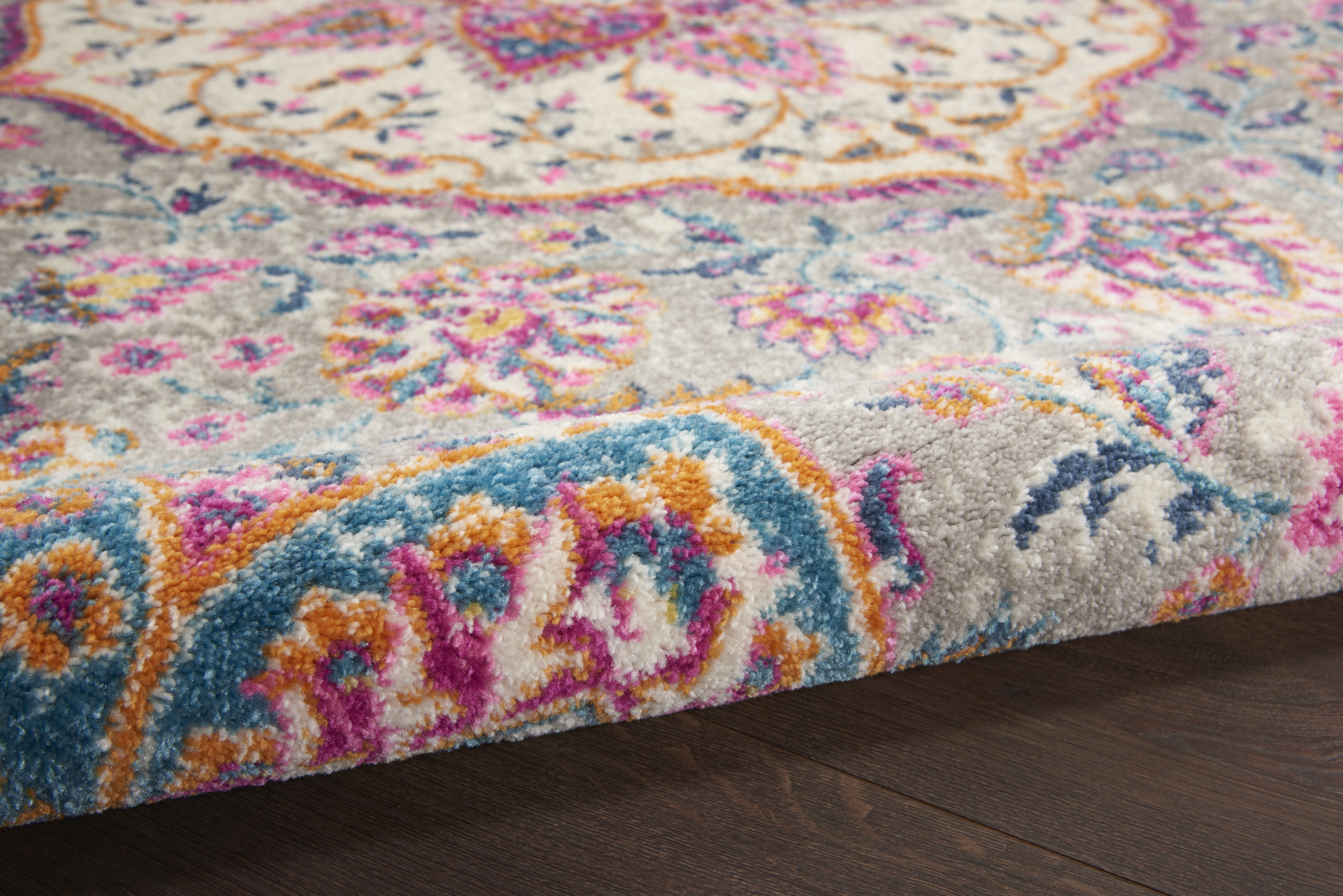 Nourison Passion 3'9" x 5'9" Grey Multicolor Transitional Indoor Rug