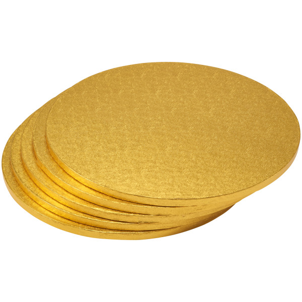 14" Round Gold Foil Cake Board