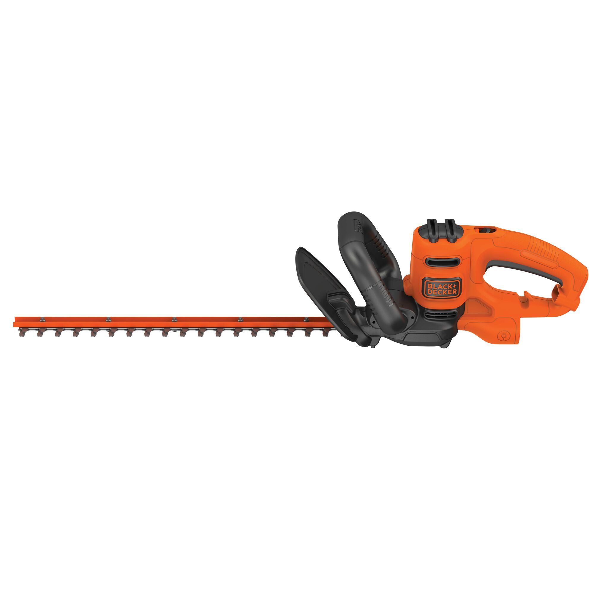 Profile of 18 inch electric hedge trimmer.