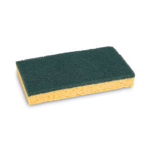 Boardwalk, Scrubbing Pad, Cellulose/Fiber/Mineral/Resin, Rectangle, 6.1"x3.6"