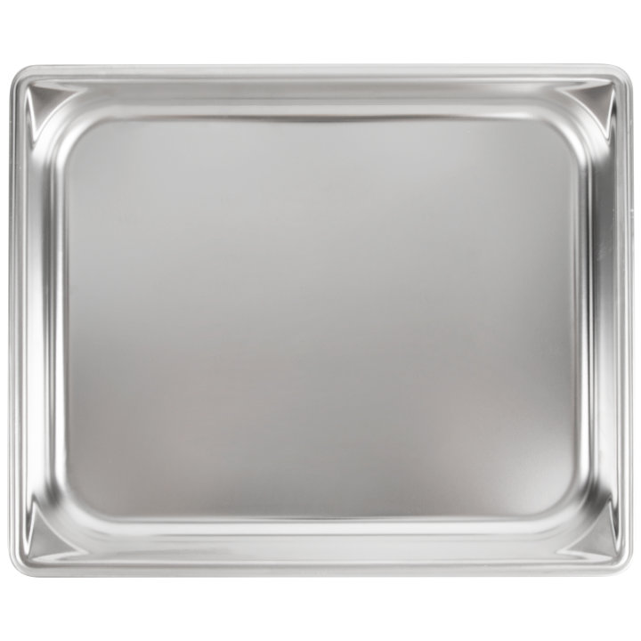 Half-size 1 ¼-inch-deep Super Pan V® stainless steel steam table pan