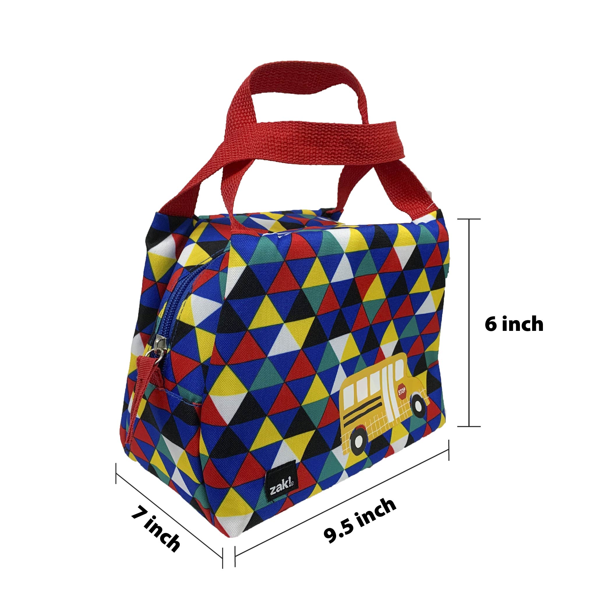 Grid Lock Purse Style Insulated Reusable Lunch Bag, Buses slideshow image 4 Grid Lock Purse Style Insulated Reusable Lunch Bag, Buses slideshow image 4