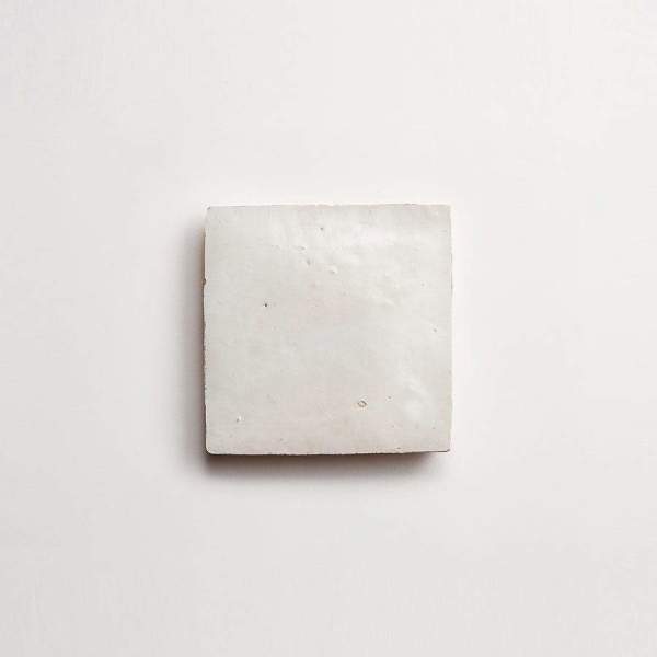 clé zellige | petite | gloss | weathered white | sample 