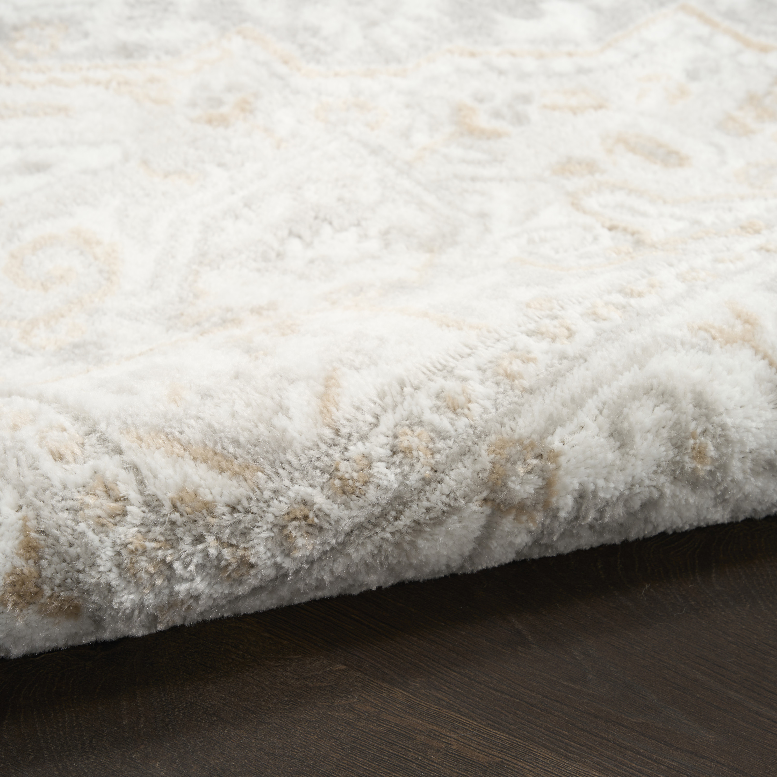 Nourison Dekor 4' x 6' Light Grey Vintage Indoor Rug