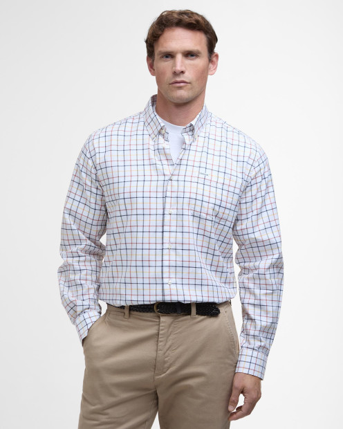 Caswell Regular Long-Sleeved Shirt Classic Navy