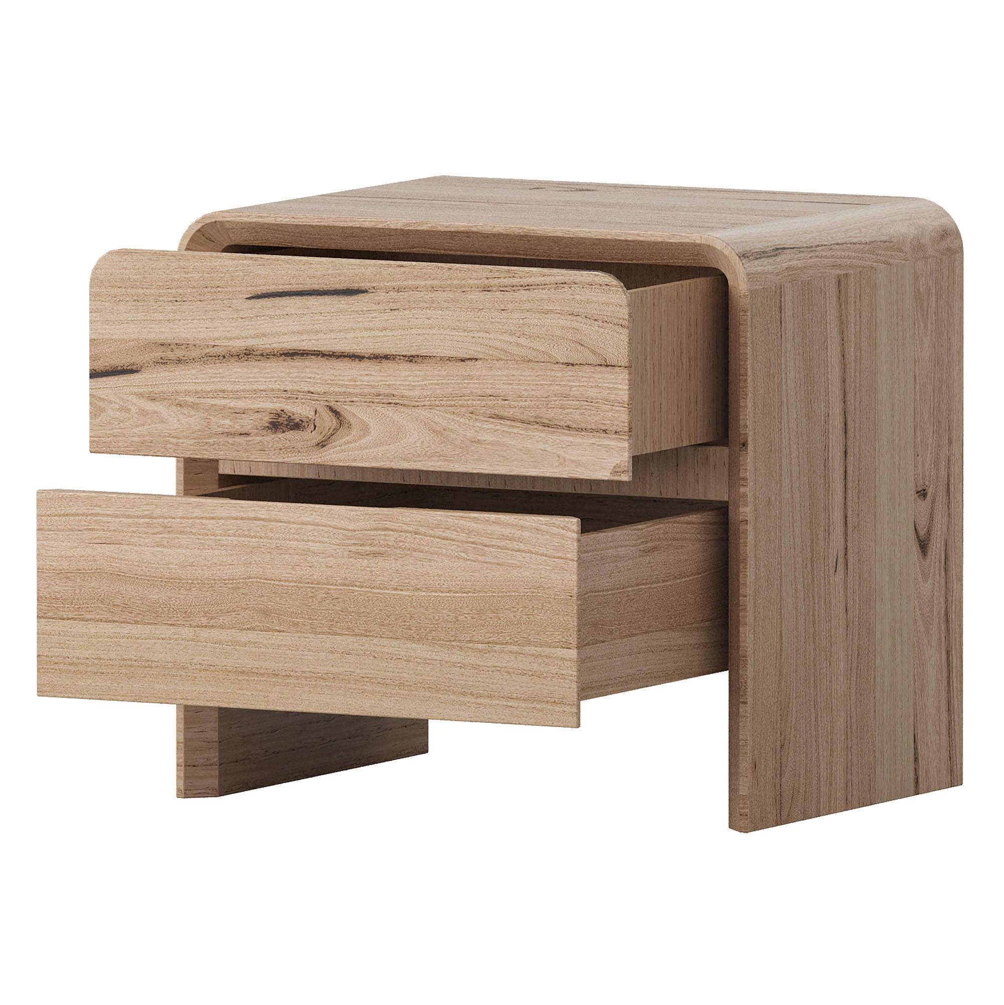 Product image of the  Lena Bedside Table (2 Drawer), Natural from Forty Winks