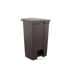 Rubbermaid Commercial, Legacy, 23gal, Plastic, Black, Rectangle, Receptacle