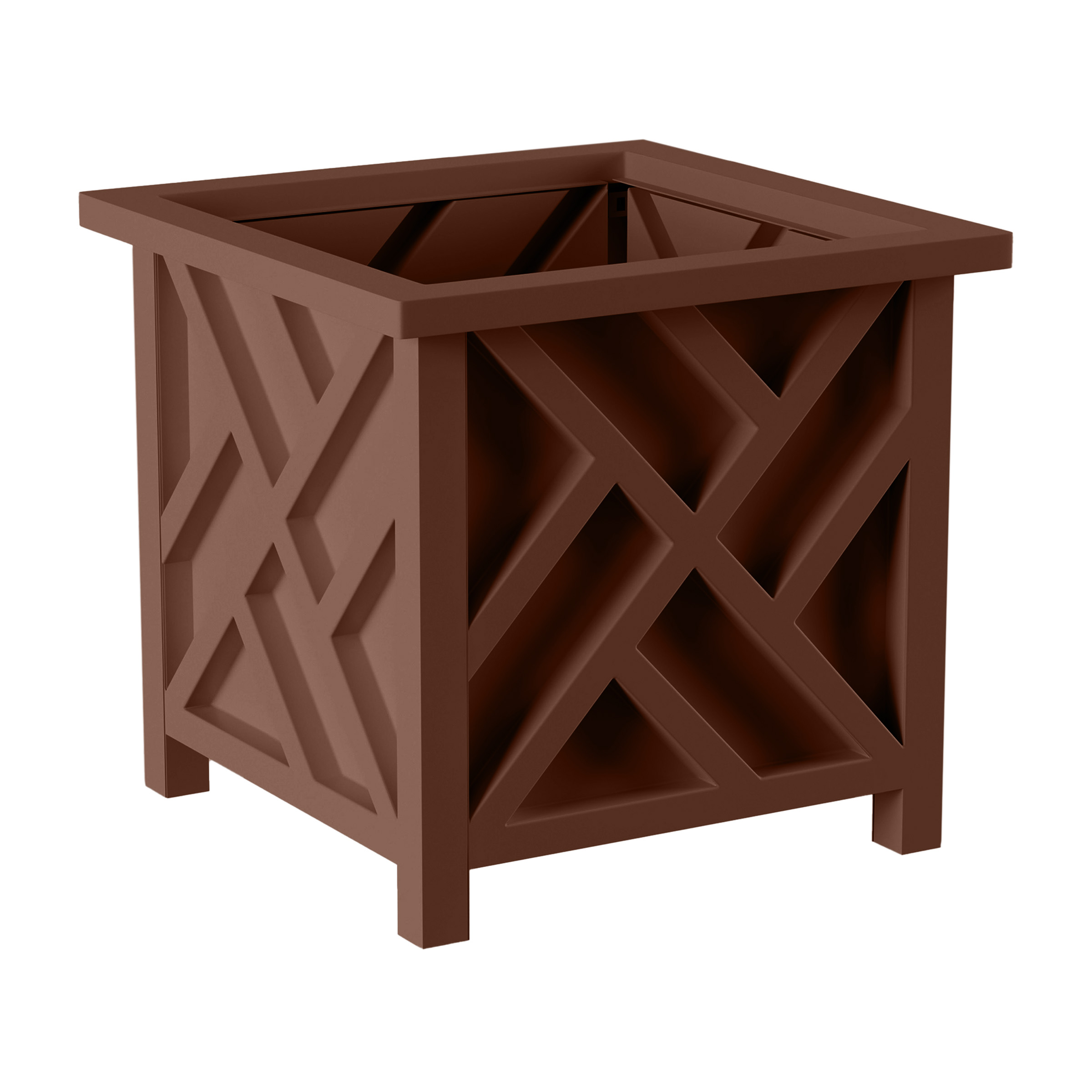 Garden Planter Box Plastic 14.75 x 13in Vegetable Flower Plant Pot Outdoor Yard - Picture 2 of 6