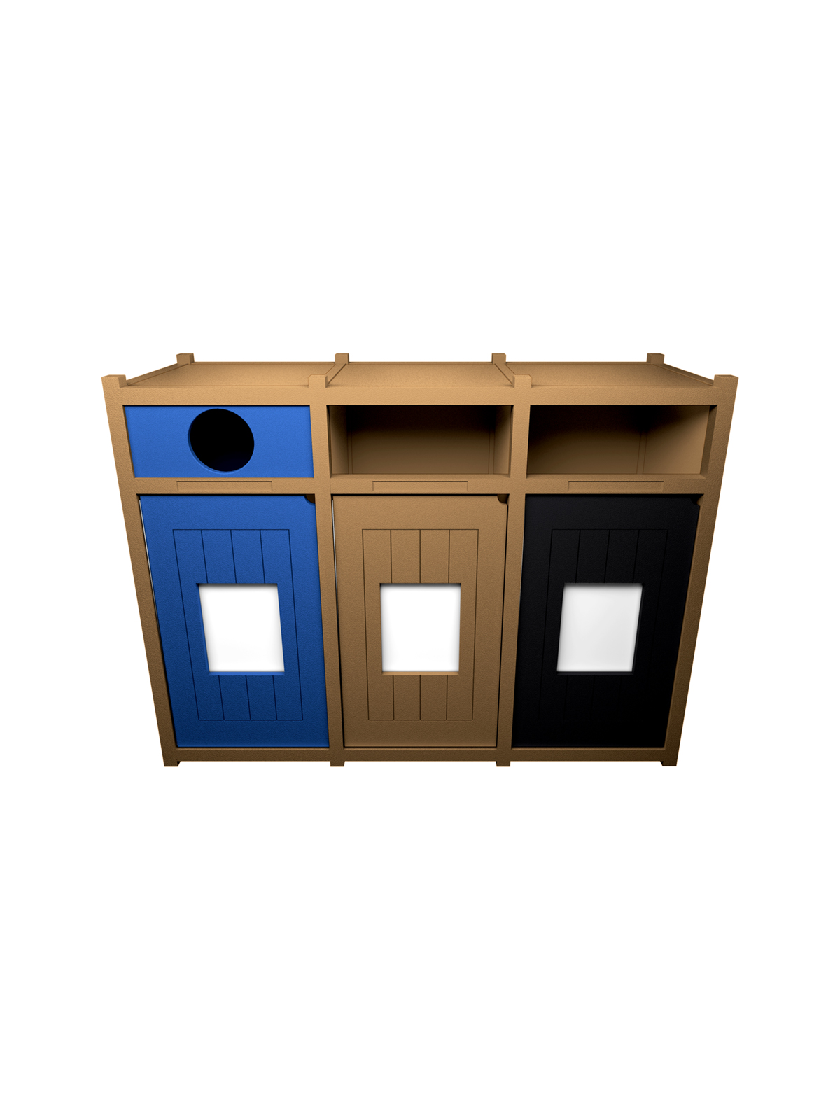VISION – Triple – Unit – Circle-Full-Full – Cedar-Blue-Cedar-Black