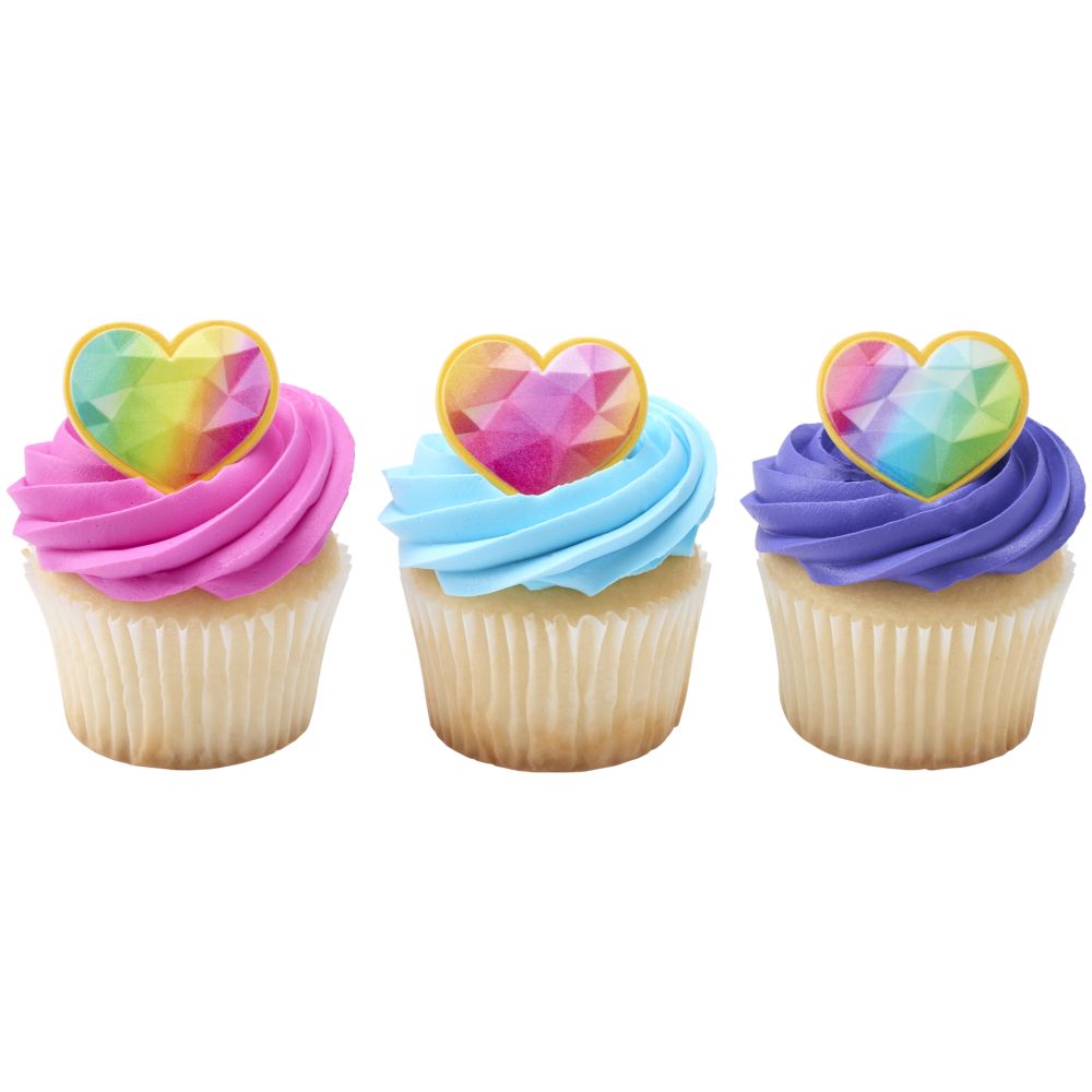 Image Cake Rainbow Prism Heart