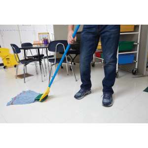 Rubbermaid Commercial, Invader Side-Gate Fiberglass Mop Handle, 60", Blue