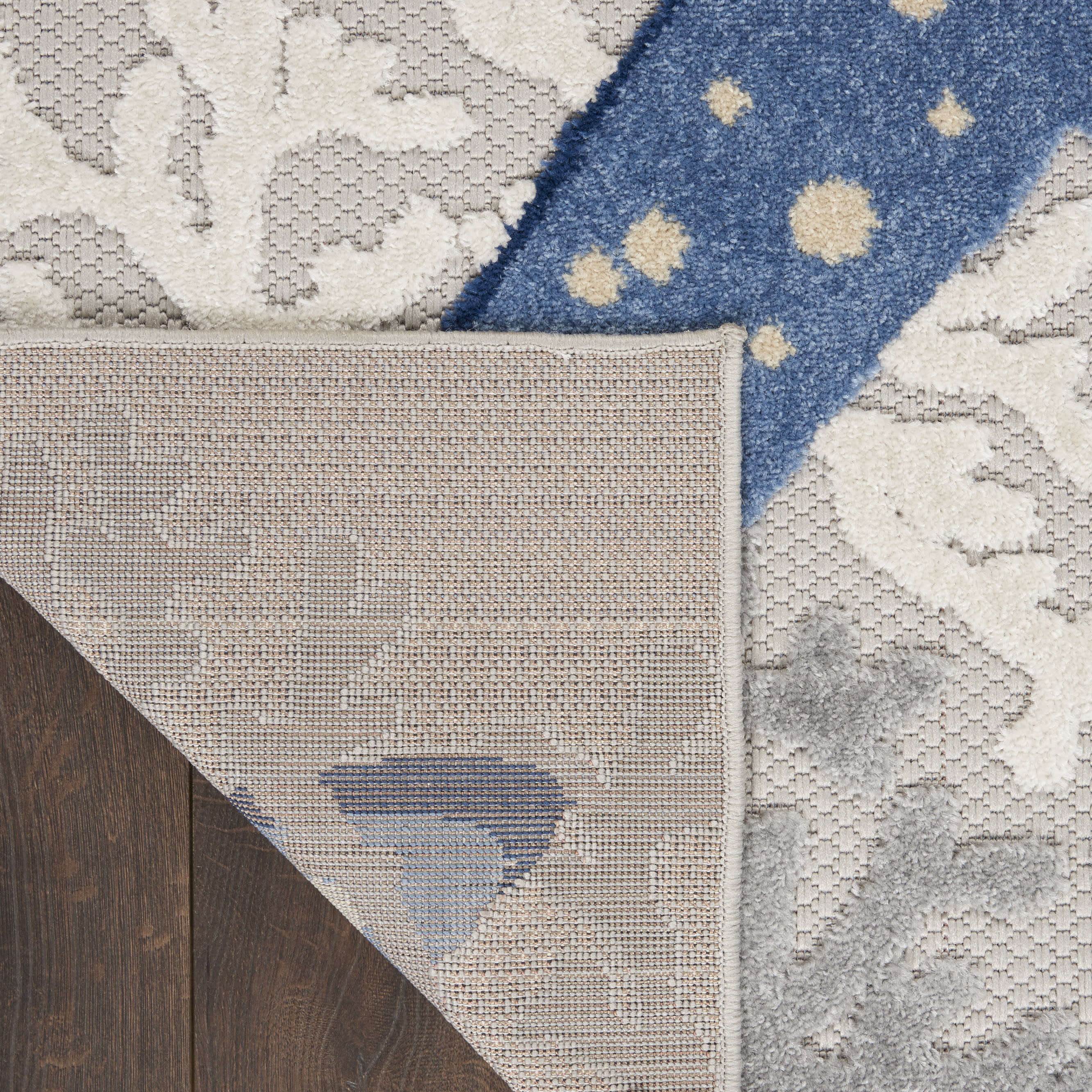 Nourison Aloha 2' x 6' Blue Grey Coastal, Nautical & Beach Rug