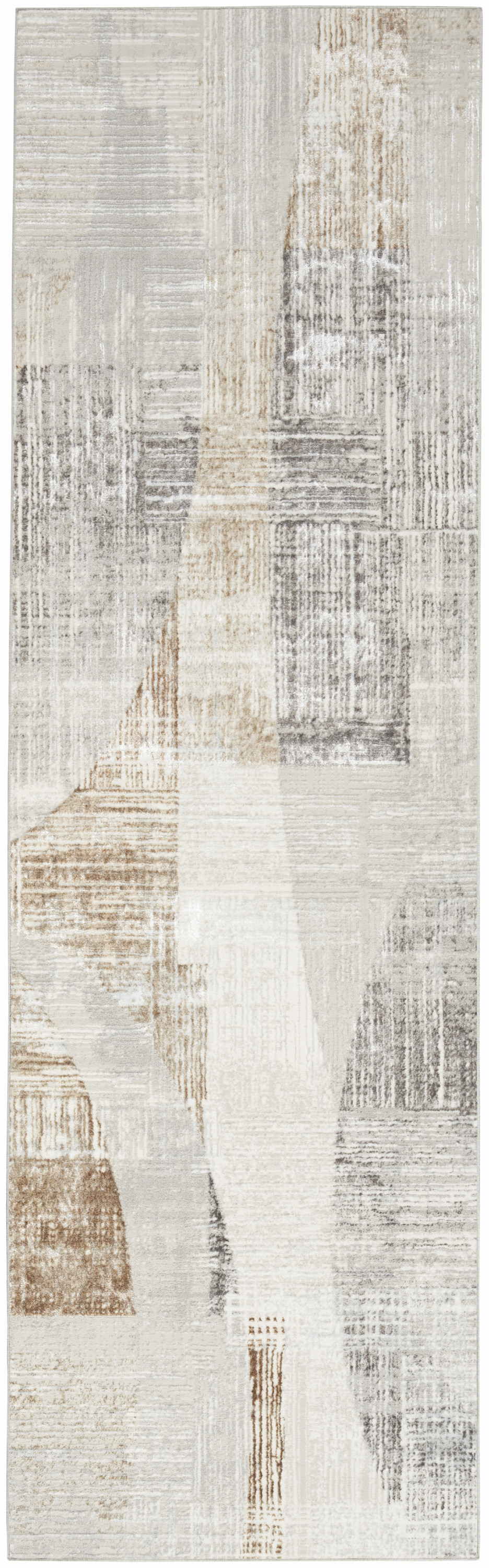 Nourison Sparkle 2'3" x 7'6" Grey Modern Indoor Rug
