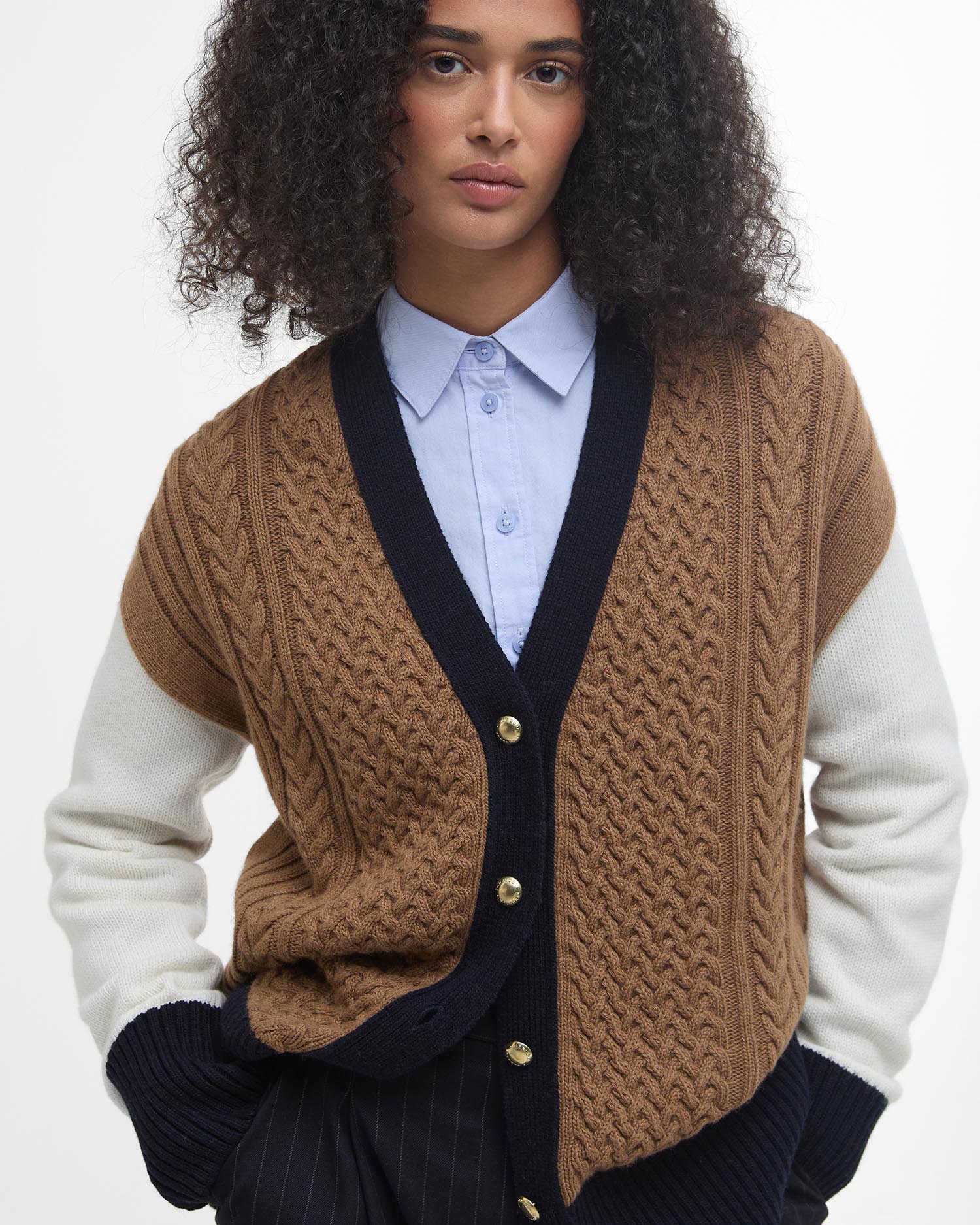 Cardigan Marcy Cable-Knit image number 3