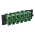 Opticom® Fiber Optic Adapter Panel, Singlemode (OS1/2), (12) SC Simplex Adapters for 12-Strand Fiber