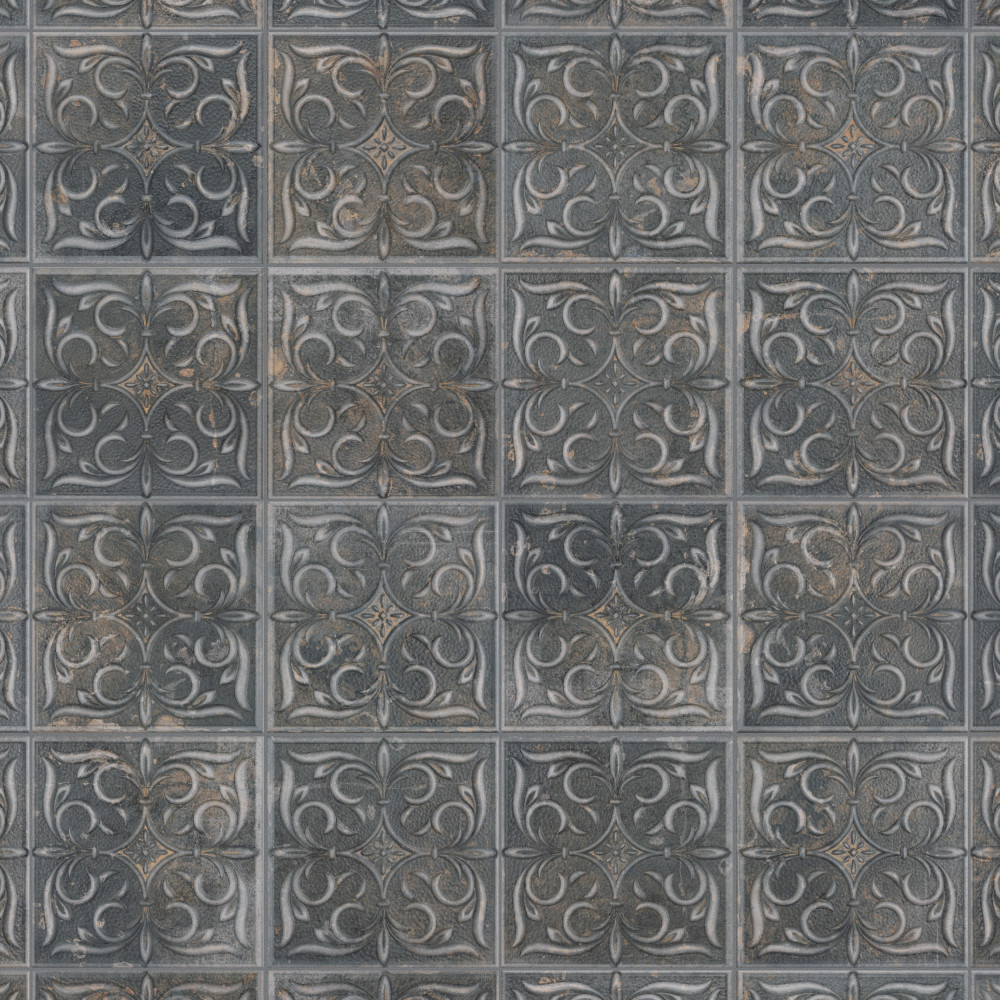 Antigua Lis Black 13 in. x 13 in. Porcelain Wall Tile Antigua Lis Black 13 in. x 13 in. Porcelain Wall Tile