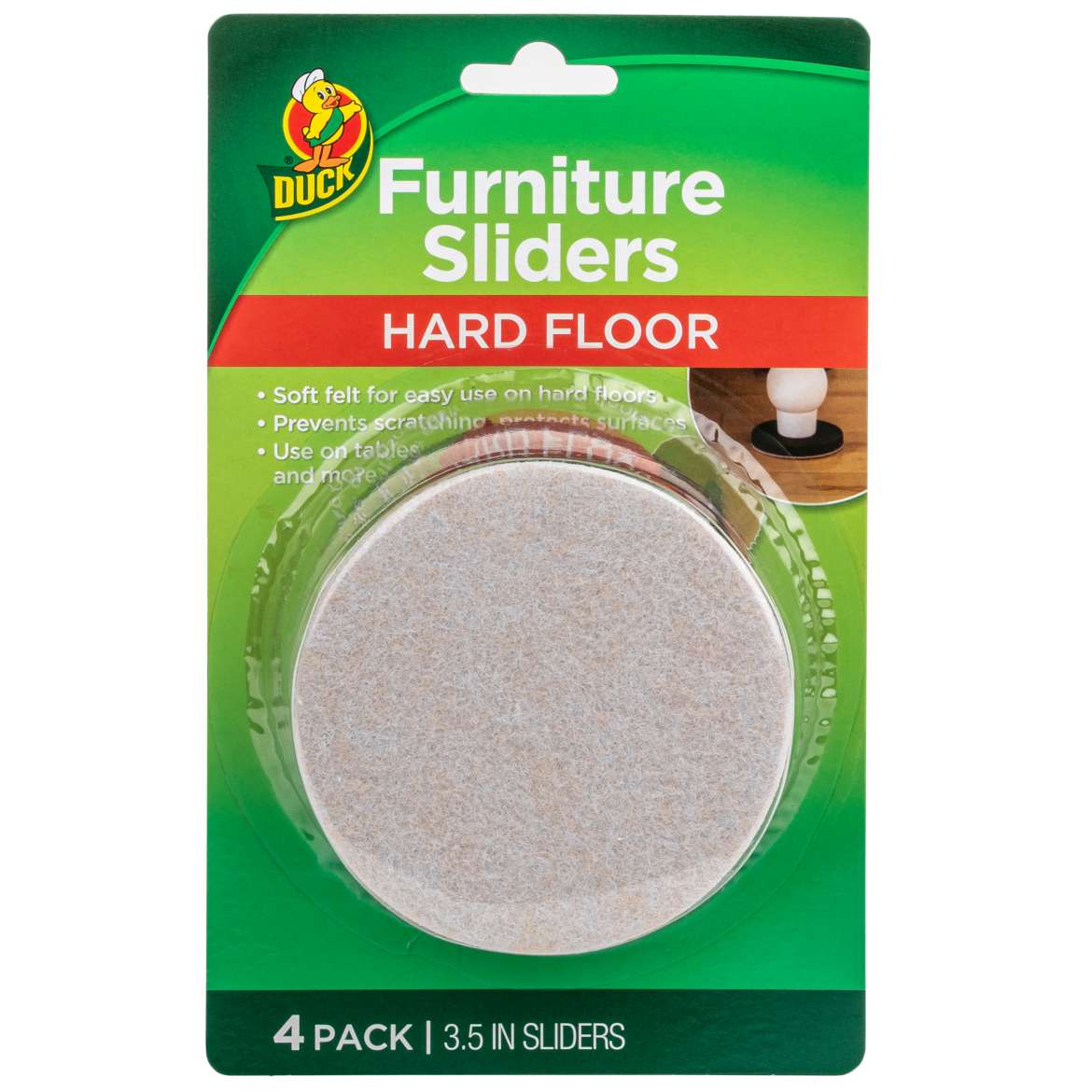 Duck® Brand Hardwood Floor Furniture Sliders