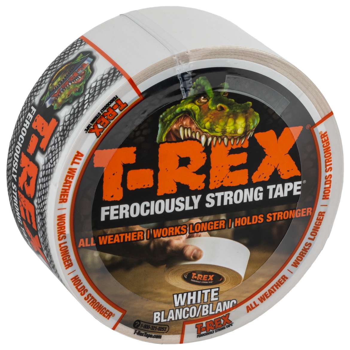 T-Rex® Ferociously Strong Tape - White, 1.88 in. x 12 yd.