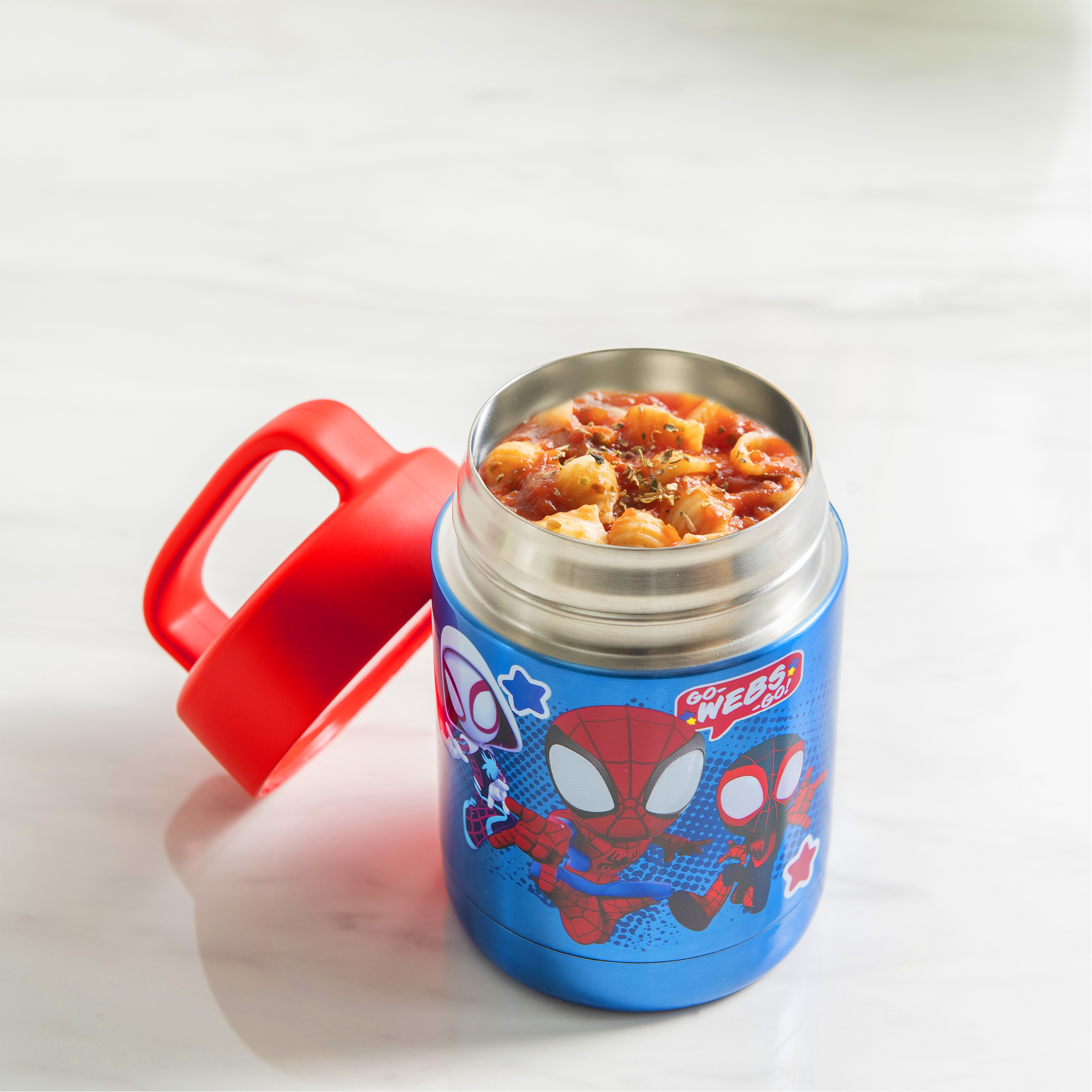 Spider-Man and His Amazing Friends Reusable Vacuum Insulated Stainless Steel Food Container, Spider-Friends slideshow image 7