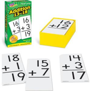 Addition 13-18 Skill Drill Flash Cards