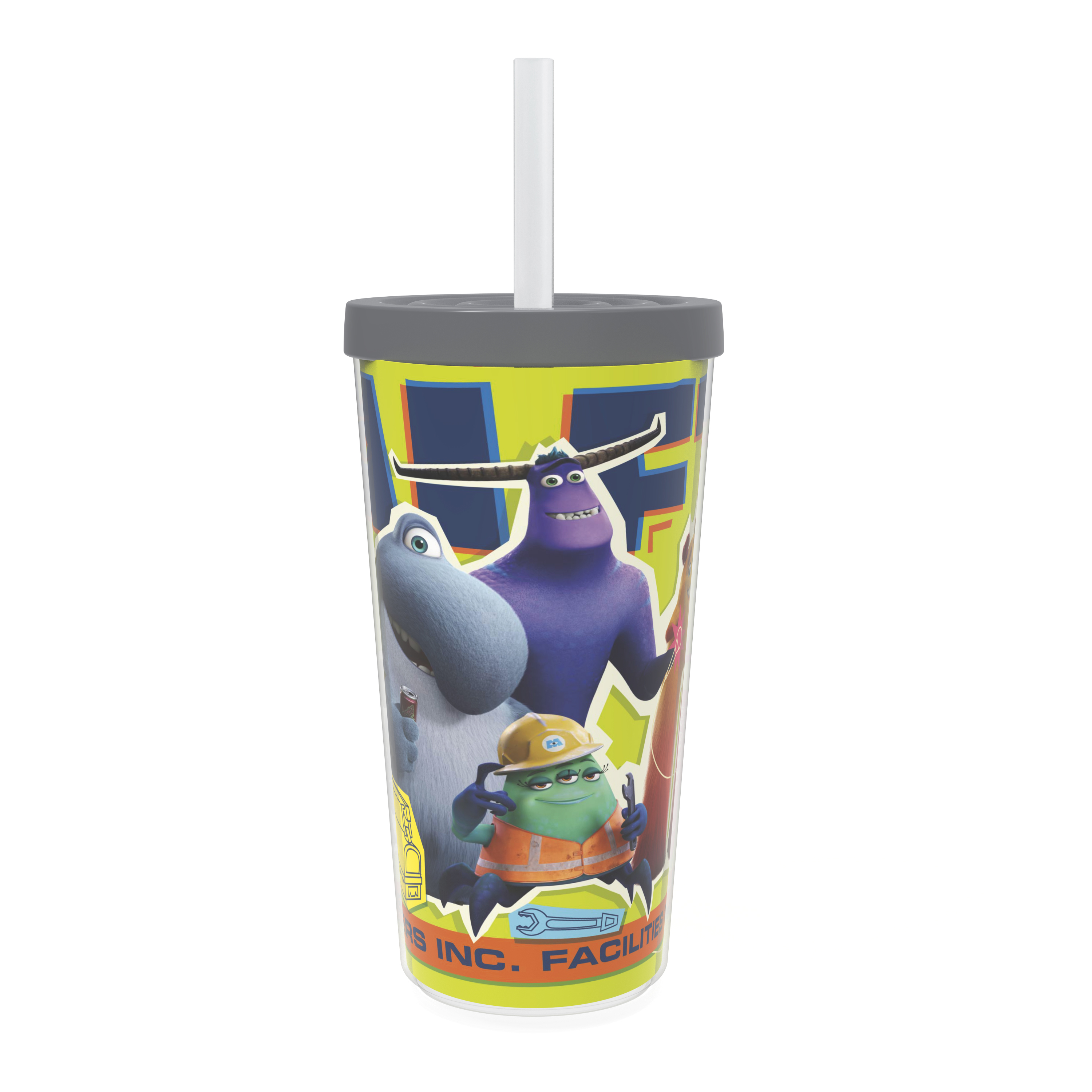 Disney 16 ounce Insulated Plastic Tumbler with Straw, Monsters at Work slideshow image 1 Disney 16 ounce Insulated Plastic Tumbler with Straw, Monsters at Work slideshow image 1
