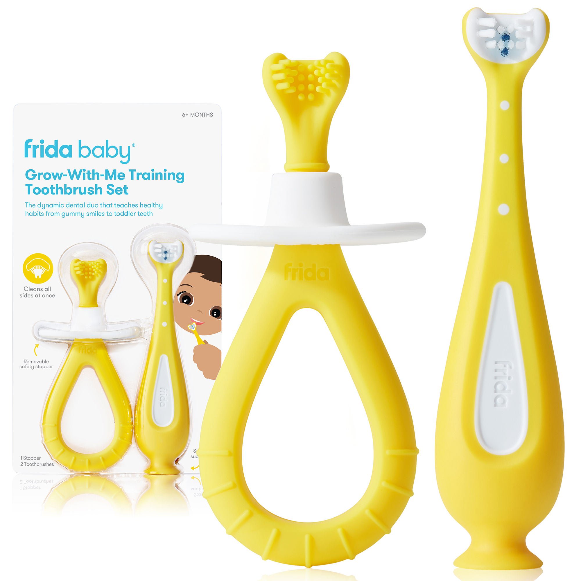 Fridababy LLC TOOTHBRUSH SET, TRAINING GROW-WITH-ME (12/CS)