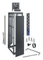 MRK AV Rack Series-Preconfigured Steel Powder Coat 44 RU Horizontal/Floor Mounting Black 83.125 H x 22 W x 26.4 D in.