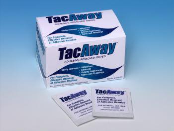Tacaway Adhesive Remover, 2-5/8 x 2-7/8 Wipe MK 738341