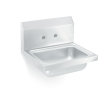 Wall-mount stainless steel hand sink