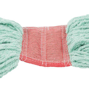 Rubbermaid Commercial, Web Foot, Blend Looped-End Wet Mop Head with 5" Headband, 24 oz, Green