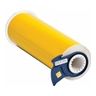 Printer Labels, Vinyl, Yellow, 50 ft L, 254 mm W