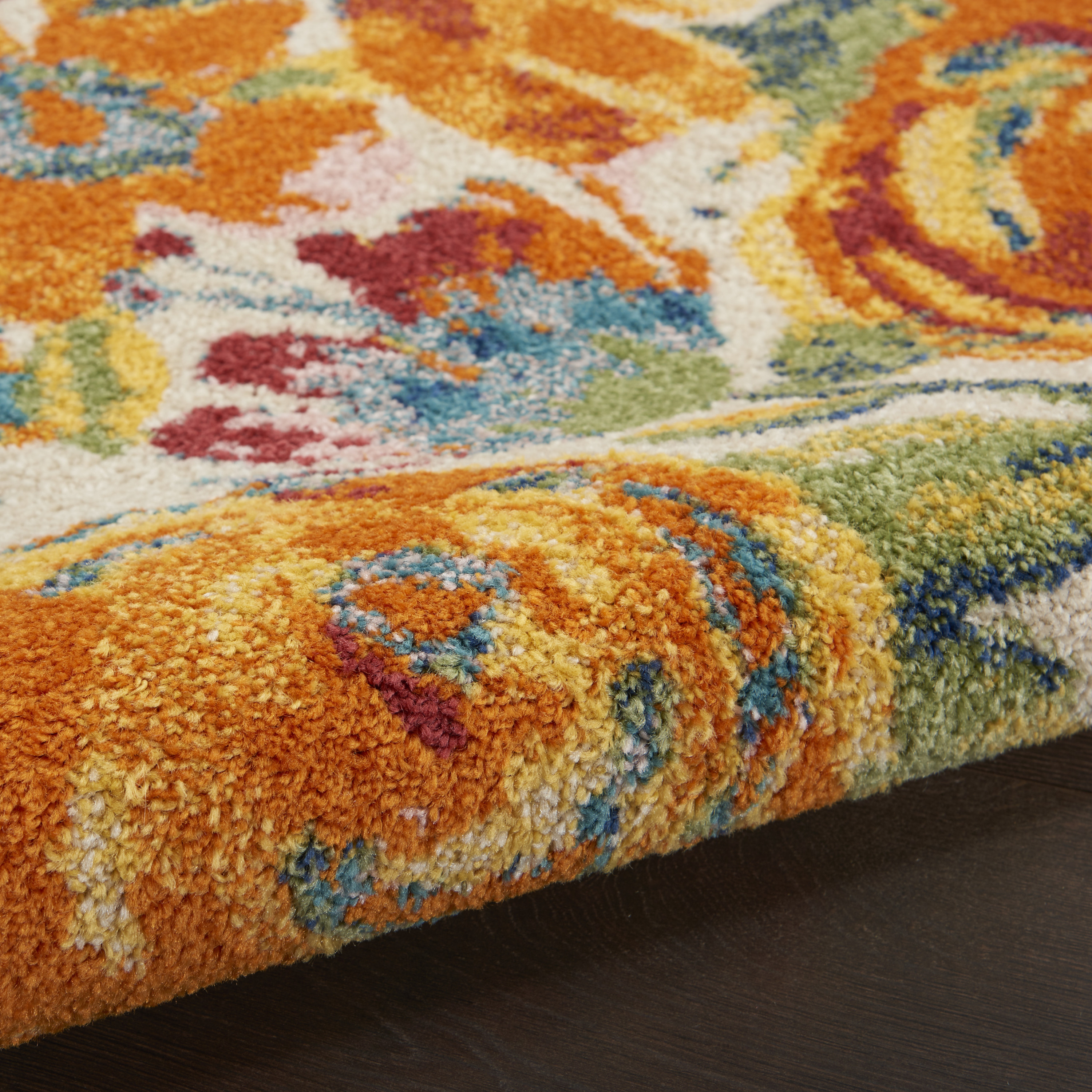 Nourison Allur 5'3" x 7'3" Ivory Multicolor Contemporary Indoor Rug