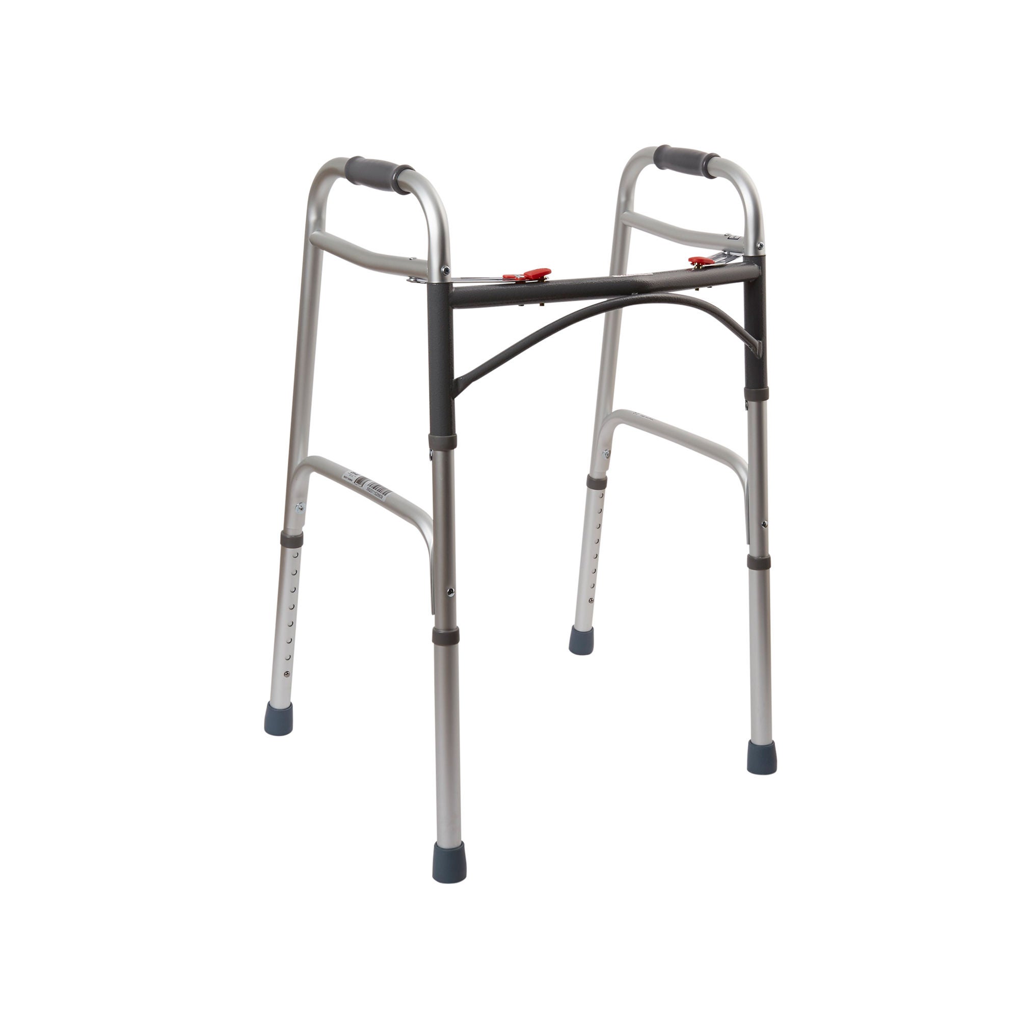 drive™ Deluxe Aluminum Dual Release Folding Walker, 32 – 39 Inch Height